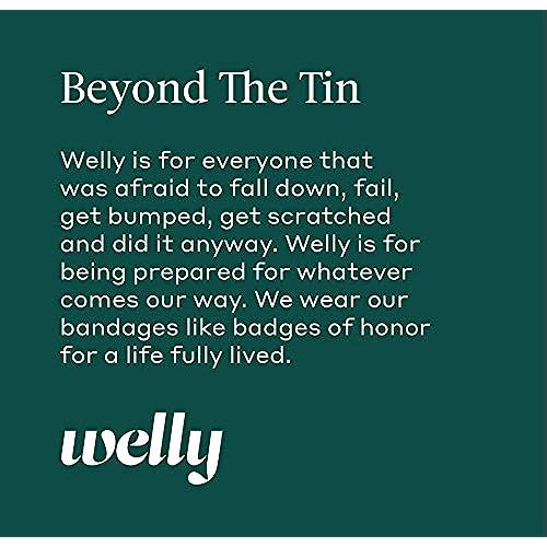 Welly Bandages Refill Pack - Bravery Badges, Adhesive Flexible Fabric, Standard Shapes, Monster Patterns - 24 Count, 6 Pack