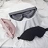 Sleep Mask, 3D Deep Contoured Eye Covers for Sleeping, 99% Block Out Light Eye Mask, Zero Eye Pressure Cup Blindfold for Men Women, with Adjustable Strap for Sleeping, Yoga, Traveling Pink