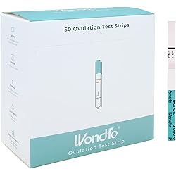 Wondfo Ovulation Test Strips Predictor Kit Detecting LH Surge - Highly Sensitive at Home Test Kit 50 Count - W2-S50