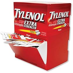 MCNEIL - DIV OF JOHNSON&JOHNSON Tylenol Extra Strength Caplet Refills, 2 Caplets Per Packet, 50-Pack Box 3 Pack - 50 CountBox