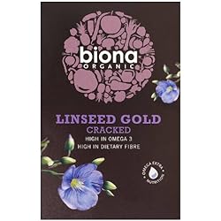 Biona Organic Cracked Linseed Gold 500 g Pack of 3