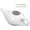 Leak Proof Durable Ceramic Neti Pot - Comfortable Grip - Microwave and Dishwasher Friendly - Green