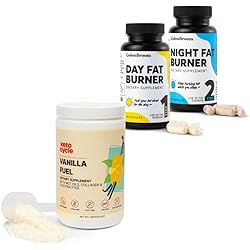 ColonBroom Day & Night Burner Supplements, Weight Management Pills 60 Servings Keto Cycle Collagen Protein Powder with MCT Oils & Electrolytes Powder 20 Servings Bundle, 3 Items
