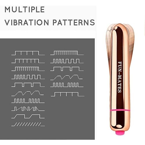 WALLER PAA] 16 Mode Rose Gold Bullet Clit Vibrator Foreplay Sex Toys for Couples Women