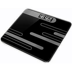 LUKEO Electronic Bathroom Scales Floor Body Fat Digital Scale Weight Smart with LCD Display Scale Color : D, Size : 260 260 23mm
