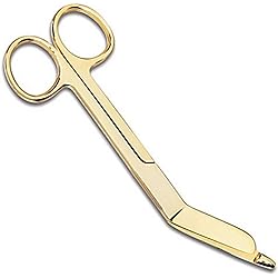 Prestige Medical Gold Plated Bandage Scissor, 5.5 Inch, 1.70 Ounce