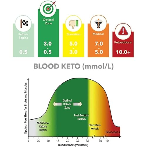 Keto Breath Breathalyzer, High Accuracy Ketone Meter Tracing Diet & Ketosis Status, Ketone Breath Analyzer with 10 Mouthpieces White