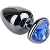 Romi Heart Shaped Stainless Steel Anal Butt Plugs Anal Trainer Toys, Personal Massager