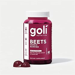 Goli Beets Cardio Gummies - 60 Count - CoQ10 & Beet Root Extract - Gluten-Free, Vegan, Non-GMO, and Gelatin-Free. Nature’s Great Superfood