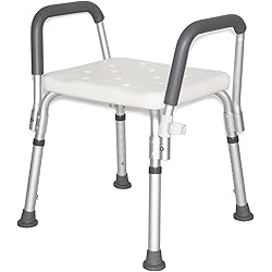 GUPE Shower Seats,Bath Chair,Height Adjustable Non-Slip Bathroom Stool, Shower Chair with Handrail