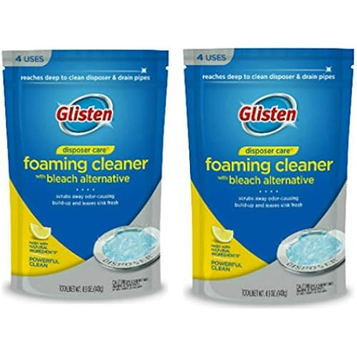 Summit Brands Glisten Garbage Disposer Care Foaming Cleaner 2 Pack