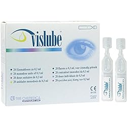New Eye Drops Vislube Sodium Hyaluronate 0.18% For Treatment of Dry Eye and Ocular Surface Damage 20x0.3ml