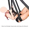 Sex Swings for Couples Ceiling 360 Degree Spinning, WeDol Sexy Slave Bondage Love Slings Adjustable Sex Furniture SM Game,Added Feathers Swing Set for Adult Sex,Holds up to 600lbs