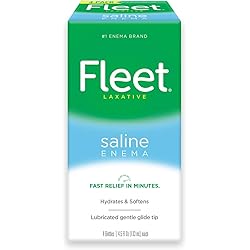Fleet Saline Enema Four Pack 18 oz Pack of 2