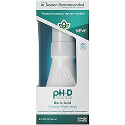 pH-D Feminine Health - Boric Acid Foam Wash - pH-Balanced, Paraben-Free, and Plant-based - Sensitive - 6oz