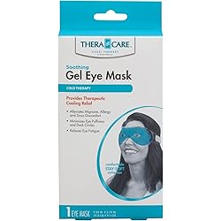 Thera Care Gel Eye Mask | Alleviates migraine, Allergy and Sinus discomfort | 7.25” x 5.25” 18.41cm x 12.70cm Plus Strap