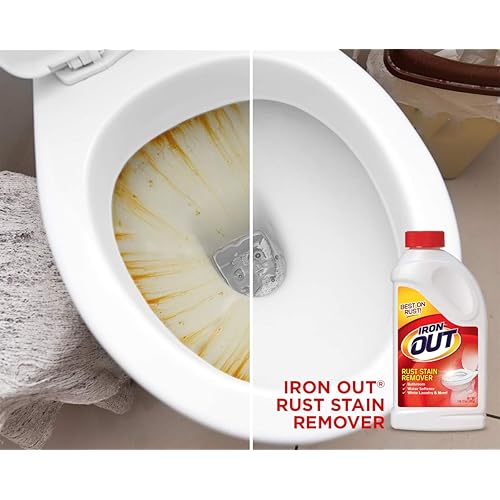 Iron OUT Rust Stain Remover Powder, 1 lb 12 oz, and Powerful Gel Spray, 16 fl oz