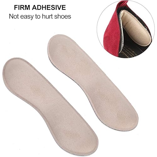 Anti-Wear Heel Sticker Against Pain Heel Patch Feet Care Pads Shoes Accessory 10 Pairsapricot