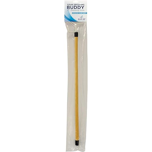 Blue Jay An Elite Healthcare Brand Your Dressing Buddy Stick | Dressing Aid With Hook & Clip Fastener | Protects from Wear and Tear