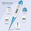 Thermometer for Adults, Digital Oral Thermometer for Fever with 10 Seconds Fast Reading Light Blue