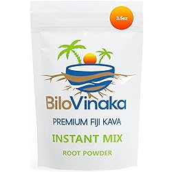 BiloVinaka - All-Natural Micronized Instant Kava Drink Mix, Premium Fiji Kava Kava Powder, Kava Fijian Root Powder, No Straining Needed, 3.5 oz 100 Grams