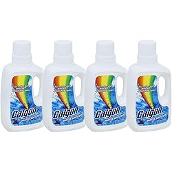 Calgon Water Softener, 32oz Bottle, Laundry Detergent Booster Pack of 4