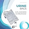 Endure Adult Sterile Urine Bag, 2000 ml, Unisex Emergency Medical Drainage Bag with Anti-Reflux Valve, Pack of 5