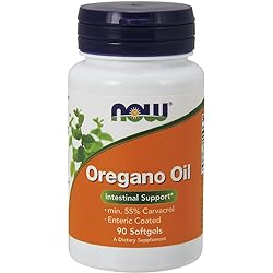 34;Now Foods Oregano Oil Enteric Coated Softgels 90 Capsules Pack of 2&#34