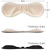 Dr. Shoesert Heel Grips for Men and Women, Self-Adhesive Shoe Inserts Liners for Loose Shoes, Preventing Heel Slipping, Rubbing, Non-Slip - 4pairs