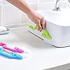 2pcs Hand-held Groove Gap Cleaning Tools Door Window Track Kitchen Cleaning BrushesGreen