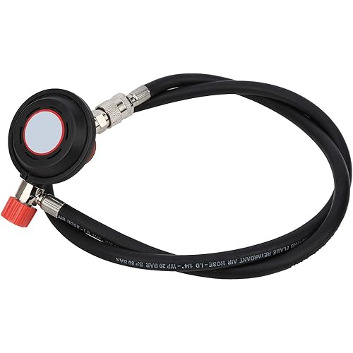 Air Breathing Tube, Fine Workmanship Lightweight Portable 500（Lmin）Above Adjustment Positive Pressure Type Air Supply Valve Breathing Tube for Rebreather