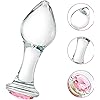 FST Glass Fetish Plug Crystal Butt Plug Luxury Jewel Anal Trainer Toys Personal Massager for Women Men Couples