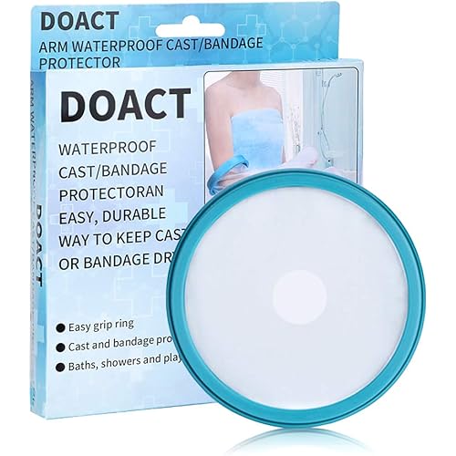 DOACT Waterproof Arm Cast Cover for Shower Bath, Reusable Cast Protector Covers Cast Wound Dressing Bandages Dry, Adult Arm Cast Sleeve Bag Covers Hands, Wrists, Fingers for Wounds Burns Adult 20"