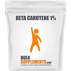 BulkSupplements.com Beta Carotene Powder - Vitamin A Supplements - Eye Health Vitamins - Beta Carotene Supplements - Vision Supplements - Melanin Supplement 100 Grams - 3.5 oz