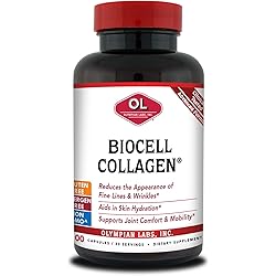 Olympian Labs Biocell Collagen II 1500mg Supplement Capsules Non-GMO, Gluten-Free, Allergan-Free - Supports Skin & Joint Health and Cartilage Producing Cells - 100 Capsules 33 Day Supply