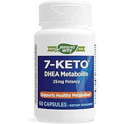 Nature's Way 7-KETO3 DHEA Metabolite, 25mg Potency, 60 Capsules