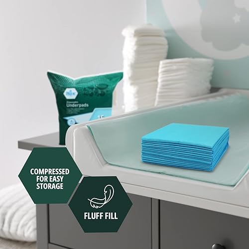 MED PRIDE Disposable Underpads for Incontinence & Bed Protection [15-Pack] - Ultra Soft & Absorbent Bed Wetting Protection Pads- 45g Leakproof Pee Pads Bed Liners for Seniors, Adults & Kids- 23”x36