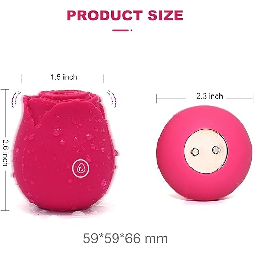 2022 Newly Women Rose Vibrabrators Tongue Suck & Lick 10 Modes Nipple Sucker Sucking Toys Vibrant Rose Flowers Adult The Rose Toy for Women Couples-vibrartorer Toy for Women 01-Red