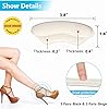 Heel Pads, Heel Grips Liner, Heel Inserts for Women, for Men Womens Loose Shoes, Heel Cushion Pads for Shoes Too Big, Heel Protectors for Shoes, Prevent Heel Pains Blisters, Improve Shoe Fit - 6 Pairs