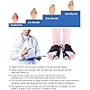 Fybida Bunion Pain Relief Toe Separators, Big Toe Straightener 1Pair Bunion Correction Splint Adjustable for Night Day Support for Overlapping Toe for MenBlack, M Code
