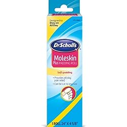 Dr. Scholls Moleskin Soft Padding Roll 24In X 4 58 Pieces Pack of 2