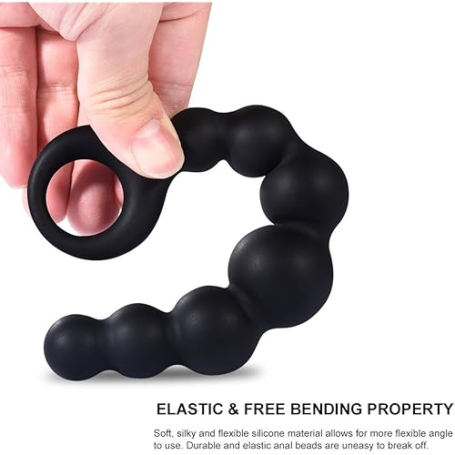 Utimi Butt Plug Anal Beads with Safe Pull Ring