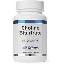 Douglas Laboratories Choline Bitartrate | Supplement to Support Liver, Neurological and Heart Health, Mental Focus, and Nervous System | 100 Capsules