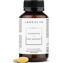 JSHealth Vitamins Hormone Balance for Women and PMS Support Supplement - Premenstrual Symptom Relief with Vitamins B3, B6 & Magnesium 60
