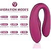 Couple Vibrator for Clitoral & G-Spot Stimulation with Dual Motors, Remote Control Clit Vibrator with 9 Powerful Vibration Patterns, Rechargeable Adult Sex Toys for Women Solo Play