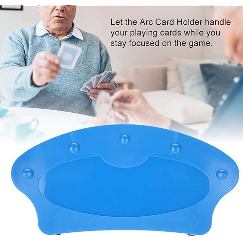 ZJchao Free Hand Playing Card Holders Curved Design Arc Card Holders Lazy Base Game Organizes for Children Elderly Game Holding Your Cards