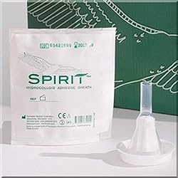 30 -Pack Spirit Condom Catheters Hydrocolloid Sheath Style 1, 29mm Medium RochesterBard