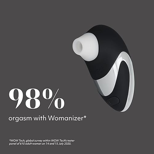 Womanizer Pro W500 Clitoris Stimulator Vibrator Clit Sucking Vibrating Sex Toy for Her, Black-Chrome