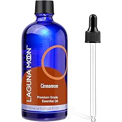 Cinnamon Essential Oil - Organic Drops with Wood, Spicy & Sweet Scent - Essential Oils for Humidifiers, Diffusers, Massages, Yoga - Aromatherapy Oils for Candle Making & Soap Scent 150mL w Dropper