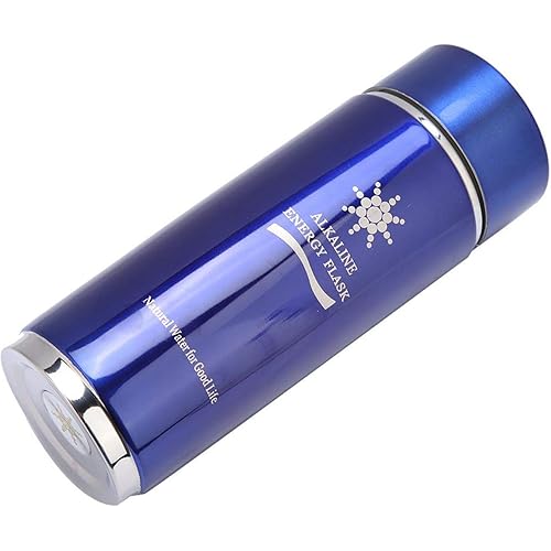 Demeras Double Filter Core Nano Balance Bottle Low Negative ORP Alkaline Bottle for Camping for OfficeBlue
